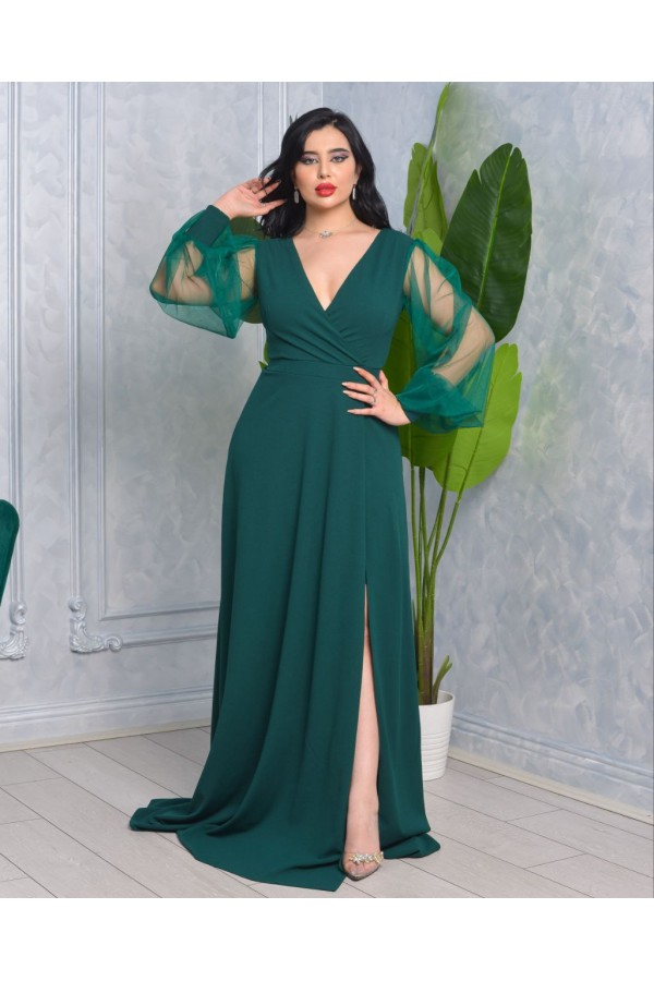 118914 Изумрудно-зеленый Вечернее платье