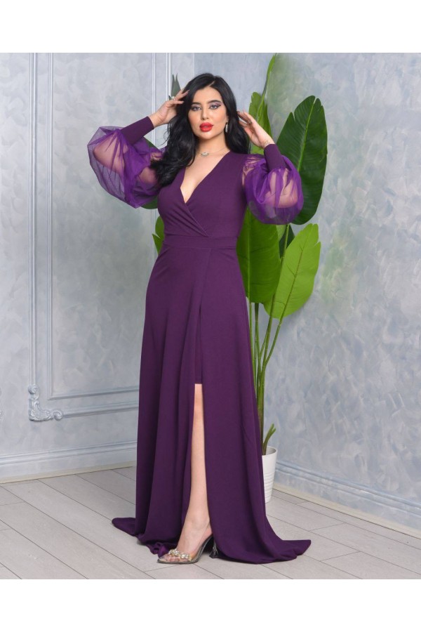 118915 фиолетовый Вечернее платье