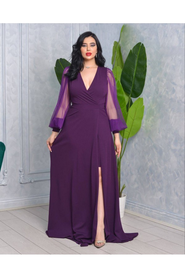 118915 фиолетовый Вечернее платье