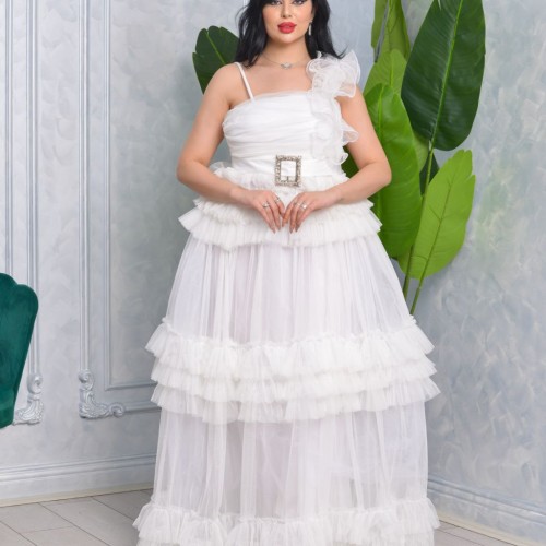 118922 TOPTAN BEYAZ ABİYE toptan bayan giyim