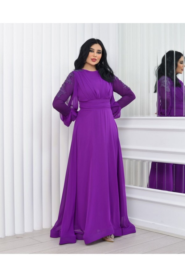 118931 фиолетовый Вечернее платье