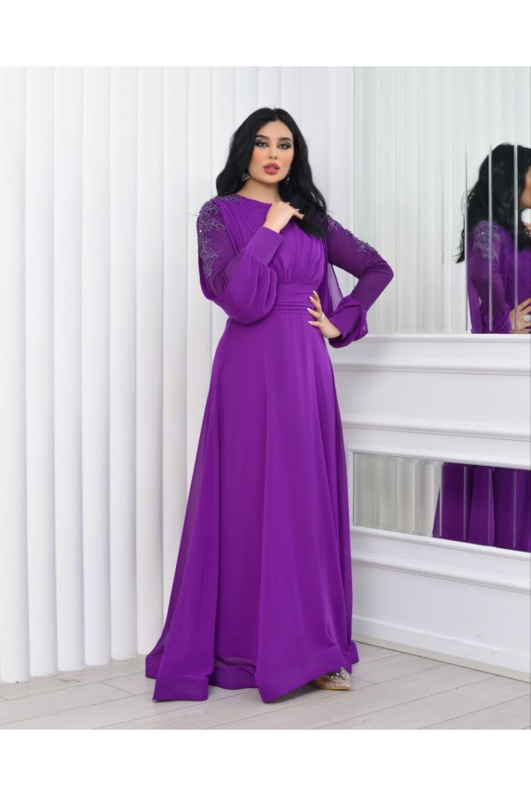 118931 фіолетовий Вечірня сукня