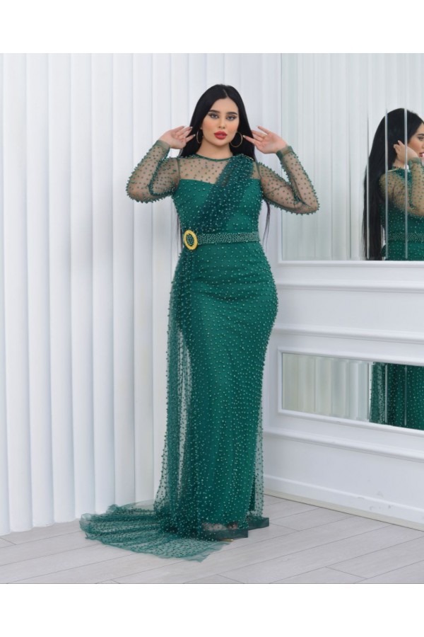 118934 Emerald Green Evening dress