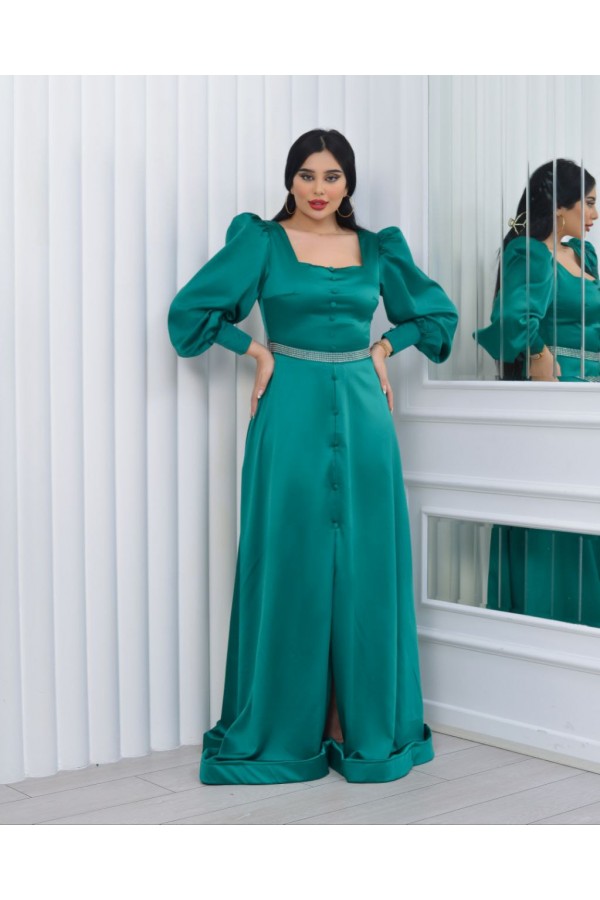 118937 Изумрудно-зеленый Вечернее платье
