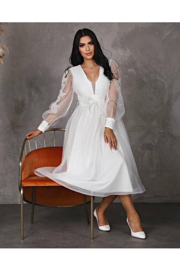 118940 белый Вечернее платье