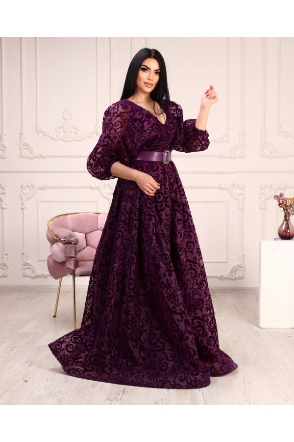 118950 фиолетовый Вечернее платье