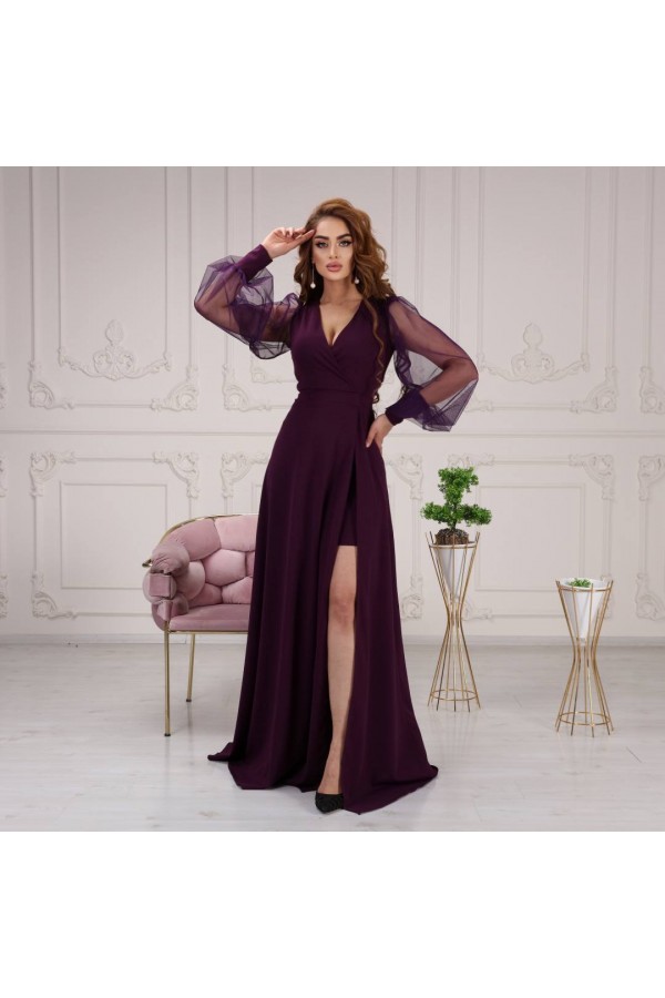 118959 фіолетовий Вечірня сукня