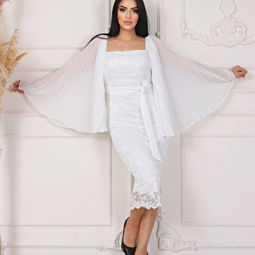 118972 TOPTAN BEYAZ ABİYE toptan bayan giyim