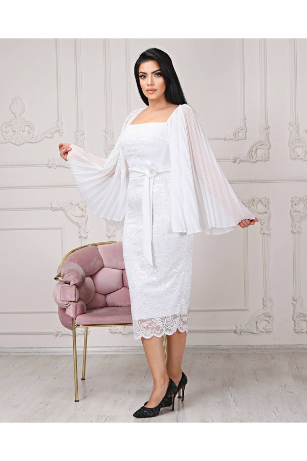 118972 белый Вечернее платье