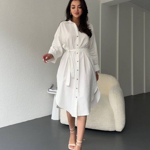 119021 TOPTAN BEYAZ ELBİSE toptan bayan giyim