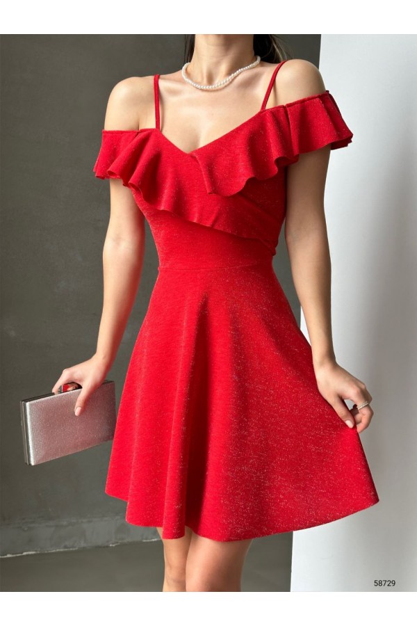 119039 красный Вечернее платье