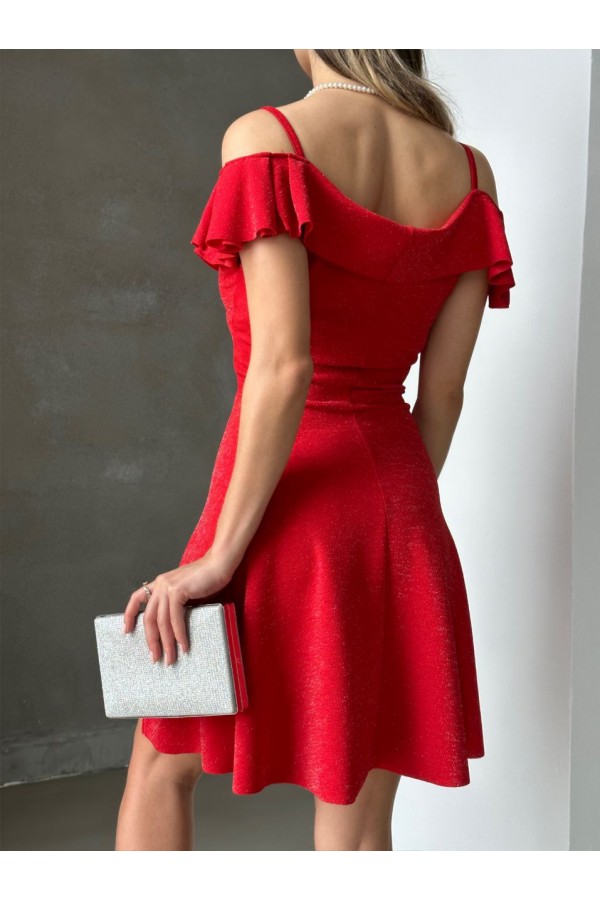 119039 красный Вечернее платье