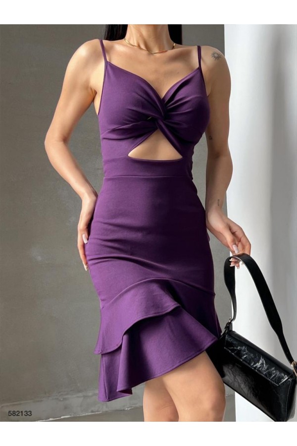 119063 фиолетовый Вечернее платье