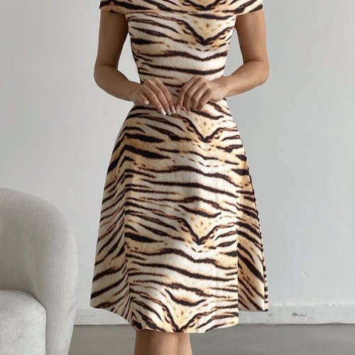 119074 TOPTAN DESENLİ ELBİSE toptan bayan giyim