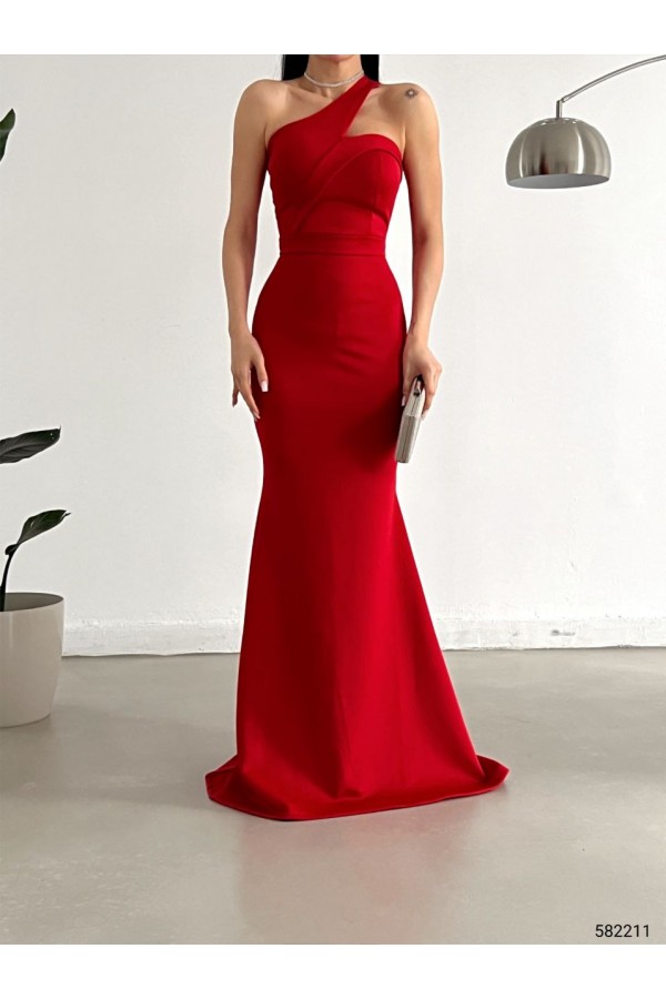 119243 red Evening dress