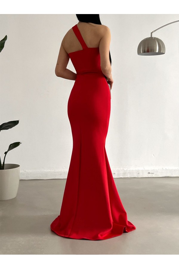 119243 красный Вечернее платье