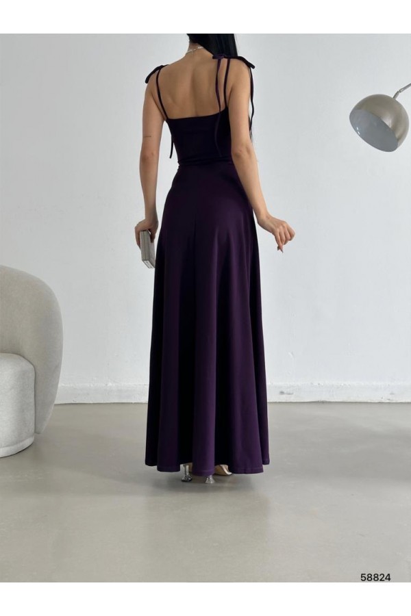 119254 фиолетовый Вечернее платье
