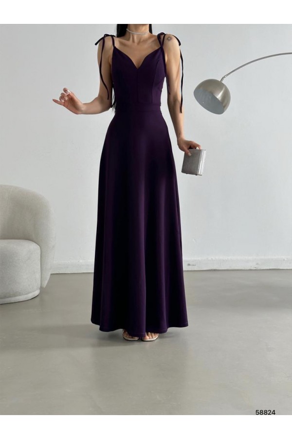 119254 фиолетовый Вечернее платье