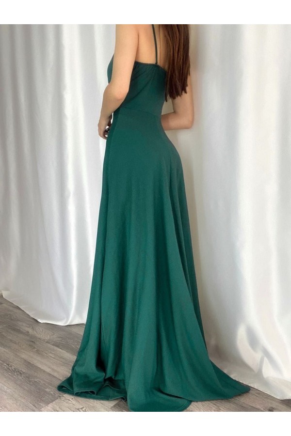 119256 Изумрудно-зеленый Вечернее платье