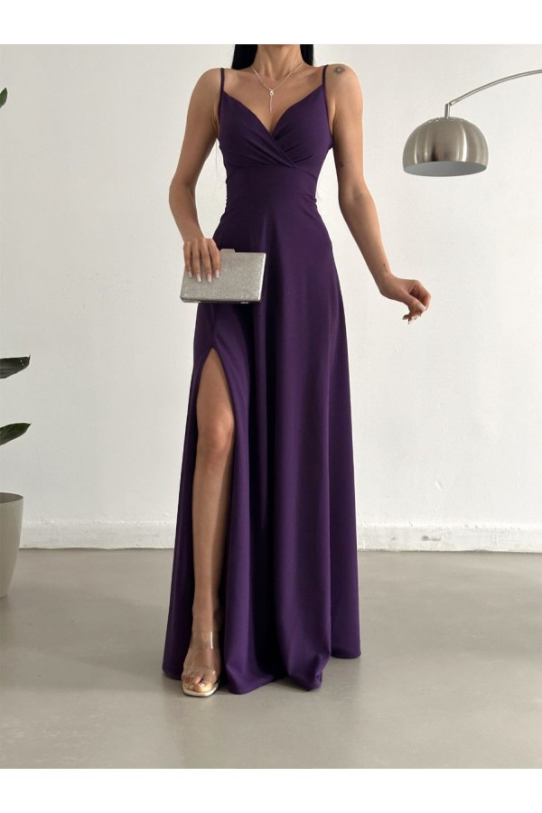 119260 фиолетовый Вечернее платье
