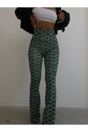 122132 patterned TROUSERS