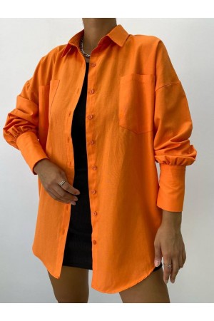 125354 البرتقالي قميص