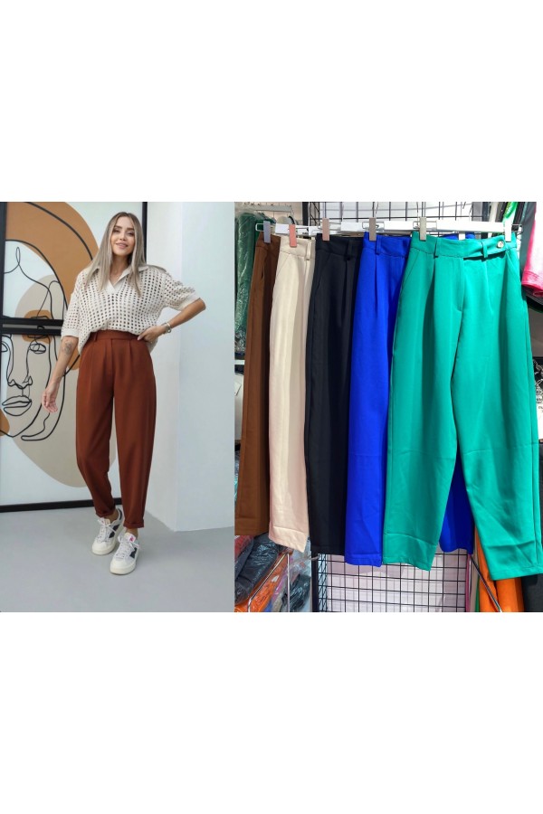 127448 turquoise TROUSERS