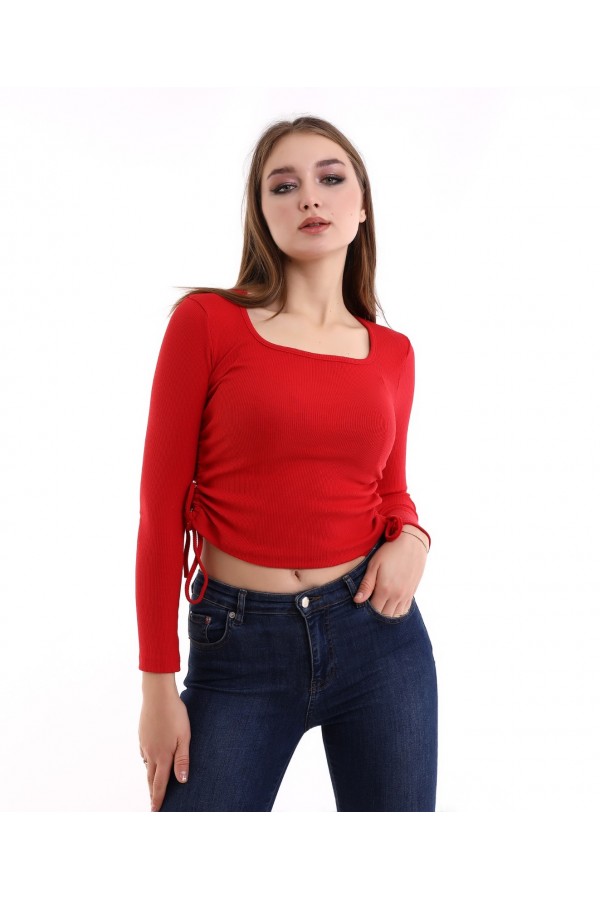 136353 red BLOUSE