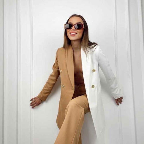 141929 TOPTAN İKİ RENKLİ PANTOLON TAKIM toptan bayan giyim