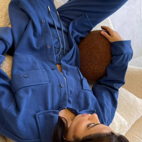 142002 TOPTAN MAVİ PANTOLON TAKIM toptan bayan giyim