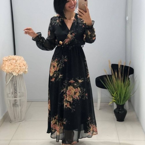 142023 TOPTAN DESENLİ ELBİSE toptan bayan giyim