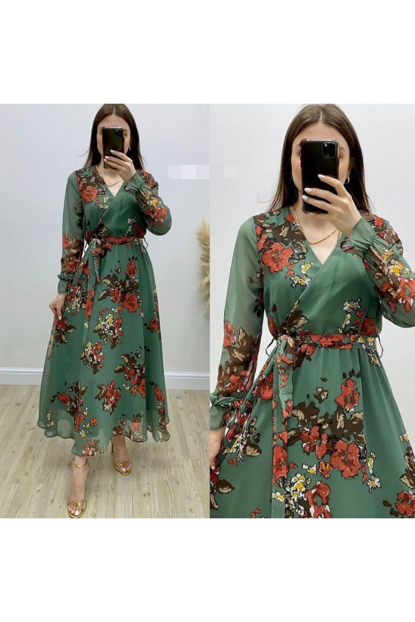 142025 patterned DRESS