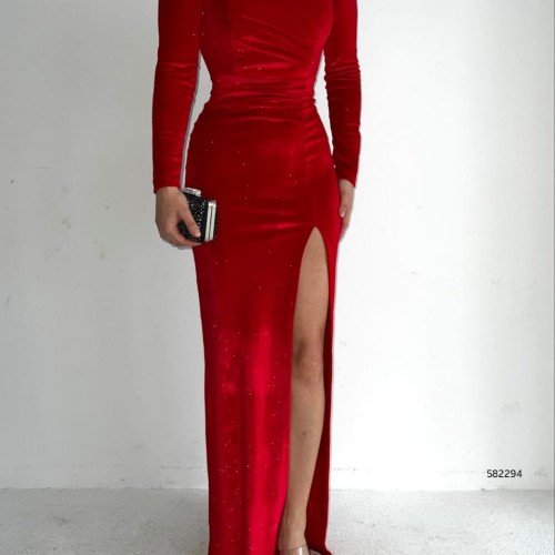 143331 TOPTAN BORDO ELBİSE toptan bayan giyim