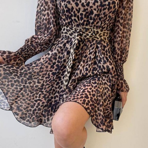 144085 TOPTAN DESENLİ ELBİSE toptan bayan giyim