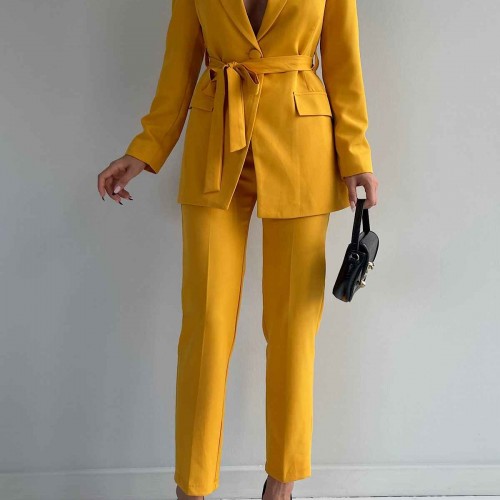 144250 TOPTAN SARI PANTOLON TAKIM 144250 TOPTAN SARI PANTOLON TAKIM toptan bayan giyim