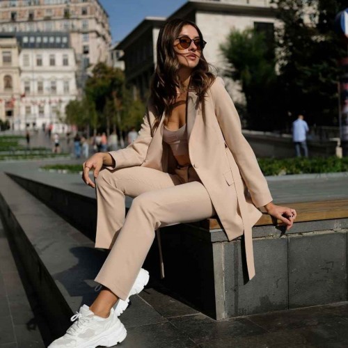 144254 TOPTAN BEJ PANTOLON TAKIM 144254 TOPTAN BEJ PANTOLON TAKIM toptan bayan giyim