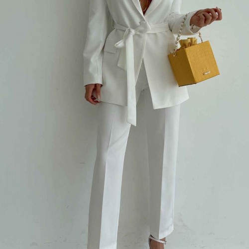 144256 TOPTAN BEYAZ PANTOLON TAKIM toptan bayan giyim