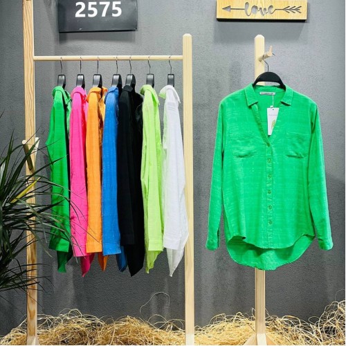 144299 TOPTAN YEŞİL GÖMLEK 144299 TOPTAN YEŞİL GÖMLEK toptan bayan giyim