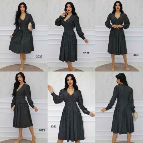 144310 TOPTAN ÇİZGİLİ ELBİSE 144310 TOPTAN ÇİZGİLİ ELBİSE toptan bayan giyim