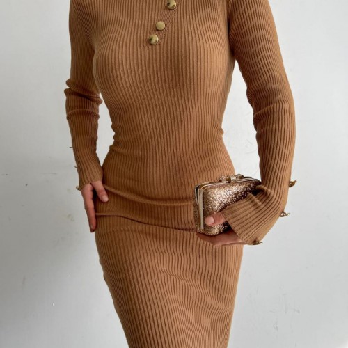 144745 TOPTAN CAMEL ELBİSE 144745 TOPTAN CAMEL ELBİSE toptan bayan giyim