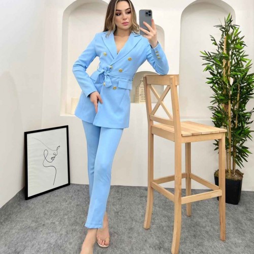 144772 TOPTAN MAVİ PANTOLON TAKIM 144772 TOPTAN MAVİ PANTOLON TAKIM toptan bayan giyim