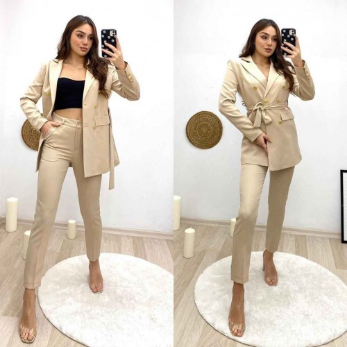 144775 TOPTAN BEJ PANTOLON TAKIM 144775 TOPTAN BEJ PANTOLON TAKIM toptan bayan giyim