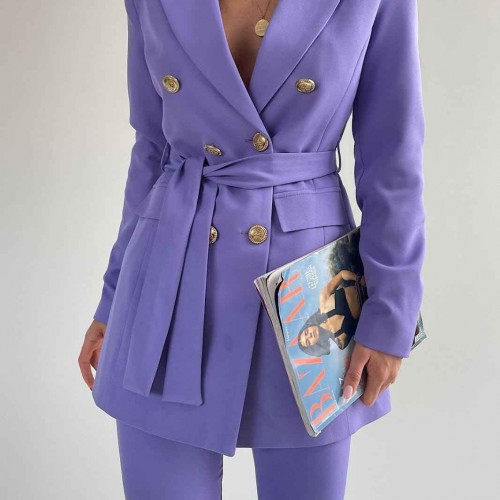 144778 TOPTAN LİLA PANTOLON TAKIM toptan bayan giyim