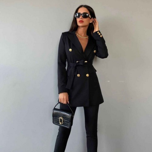 144786 TOPTAN SİYAH PANTOLON TAKIM 144786 TOPTAN SİYAH PANTOLON TAKIM toptan bayan giyim