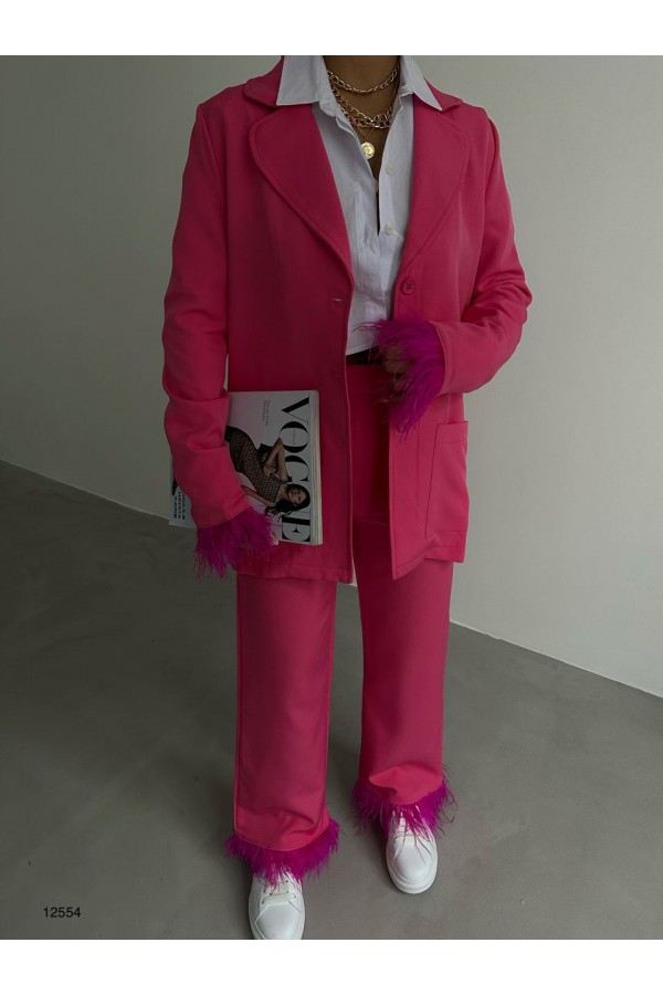 146220 рожевий Штани костюми