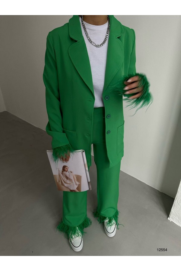146222 GREEN Pants suit