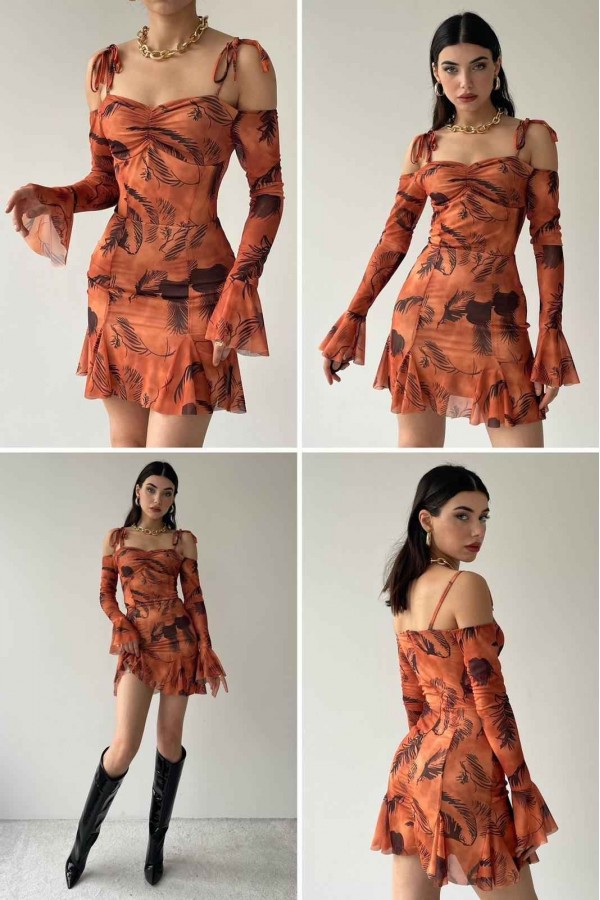 146315 patterned DRESS