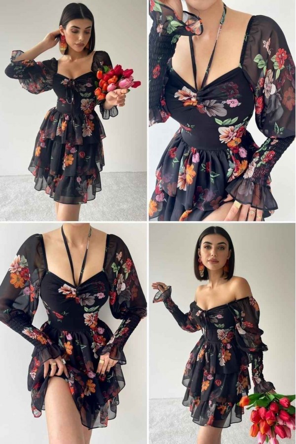 146318 patterned DRESS