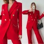 146900 TOPTAN KIRMIZI PANTOLON TAKIM toptan bayan giyim