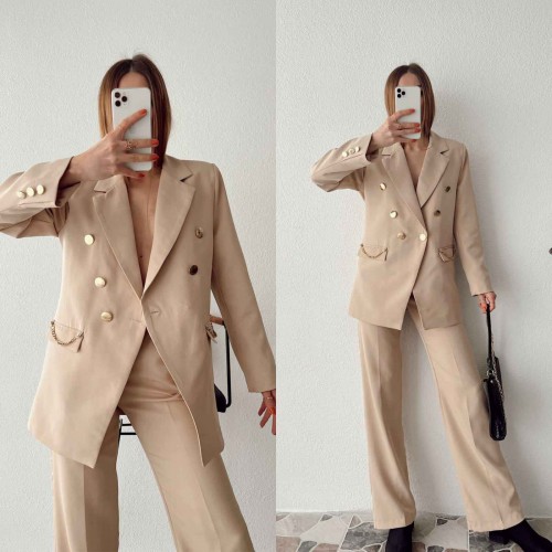 146905 TOPTAN BEJ PANTOLON TAKIM toptan bayan giyim